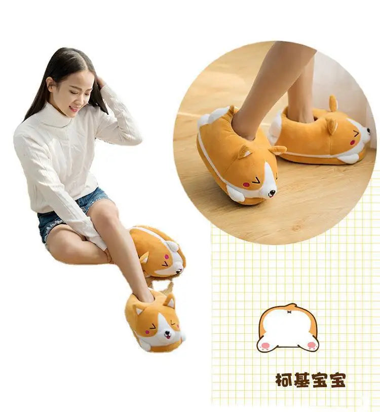 Corgi Dog Slippers