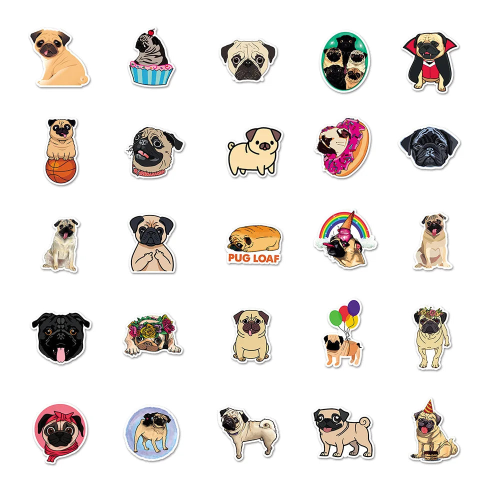 Pug Stickers