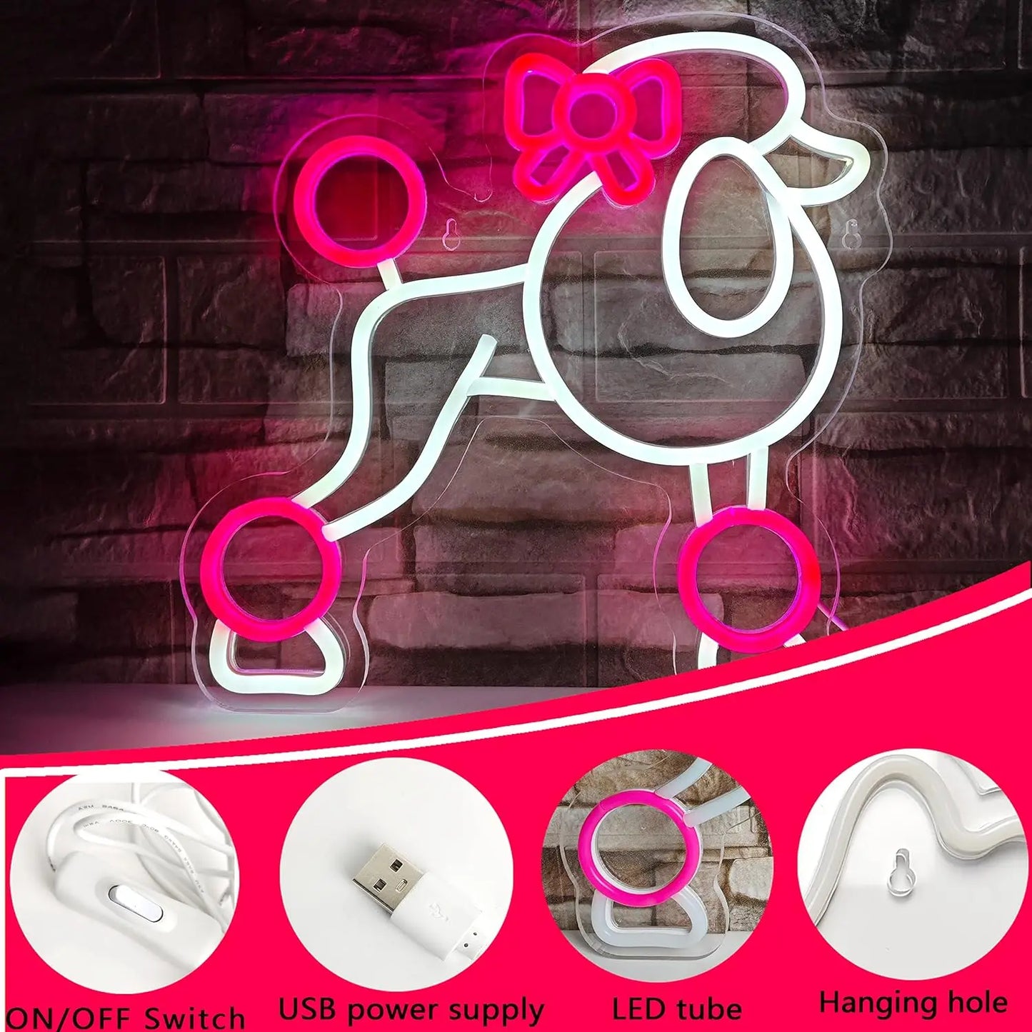 Poodle Neon Signs