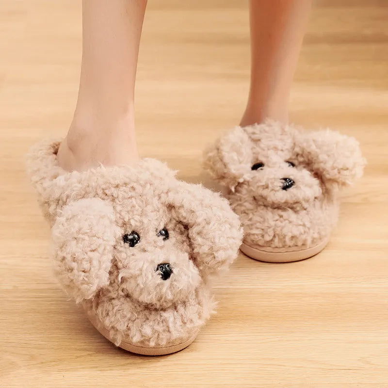 Fluffy Dog Slippers