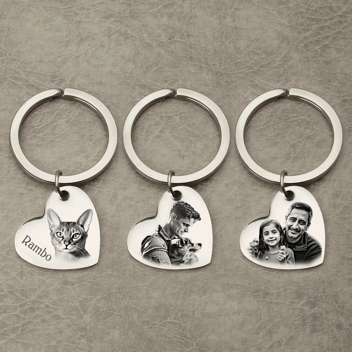 Personalized Dog Keychain