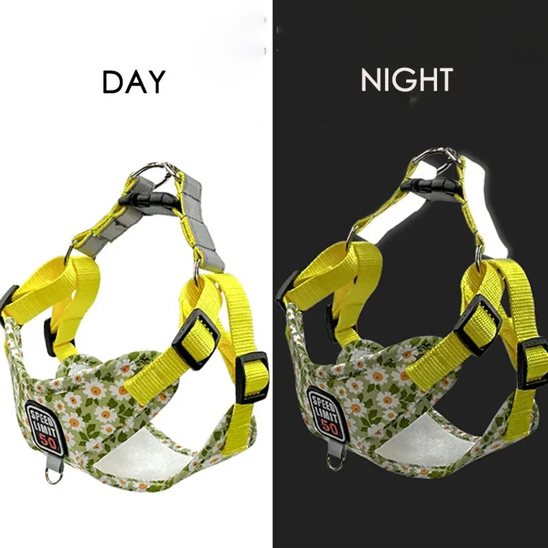 Floral Print Dog Harness