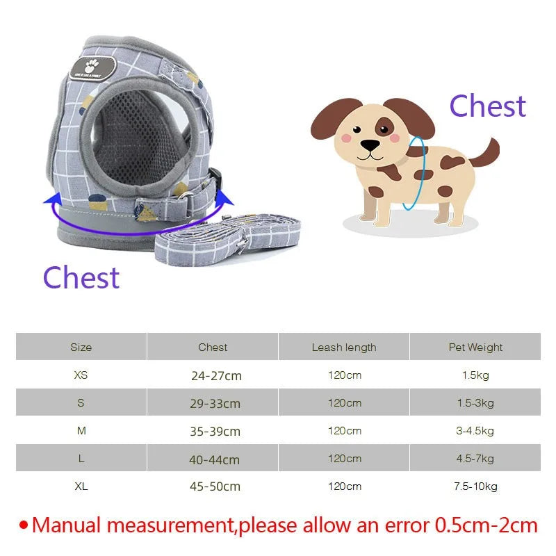 Mesh Harness For Small Dogs