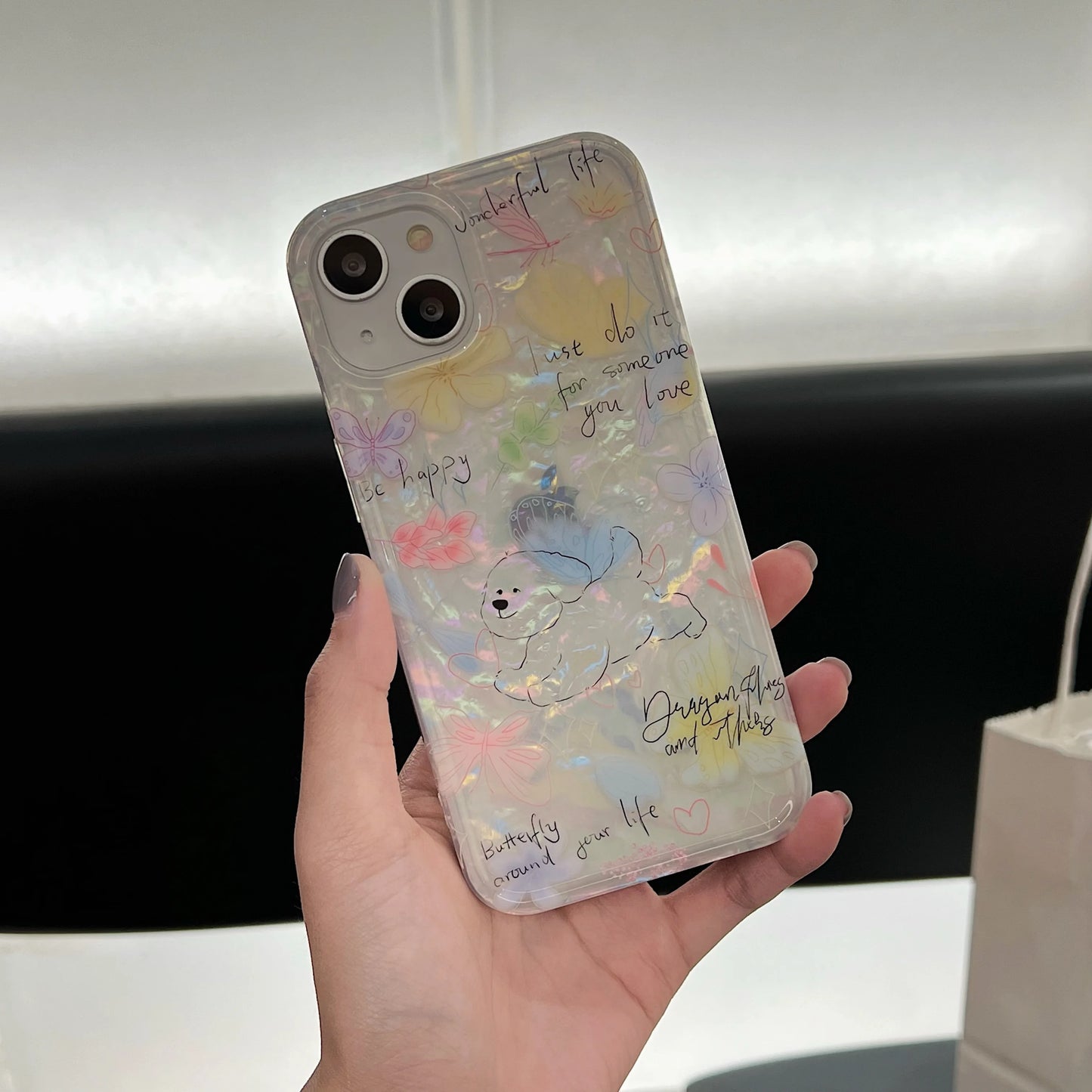 Korean Cute Dog Phone Case For iPhone