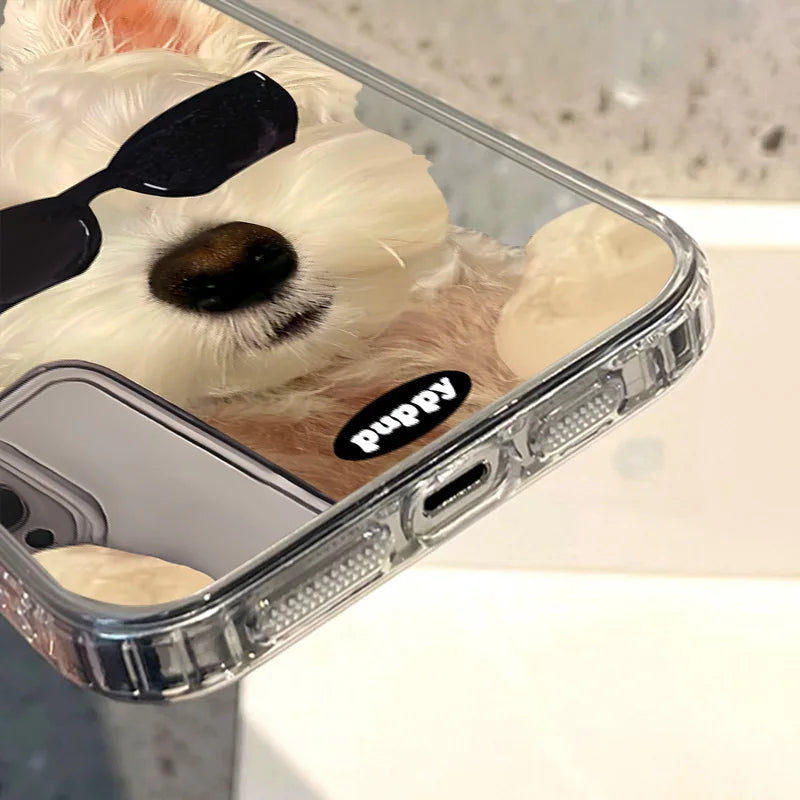 Dog Mirror Phone Case For iPhone