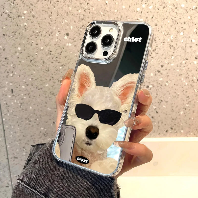Dog Mirror Phone Case For iPhone