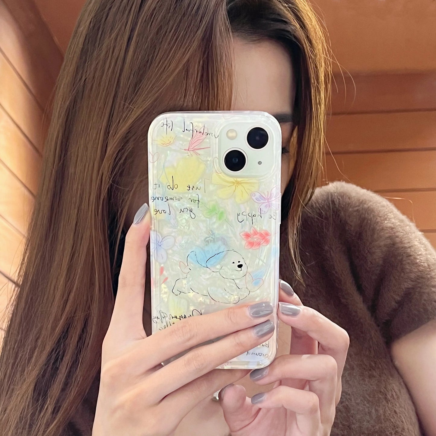 Korean Cute Dog Phone Case For iPhone