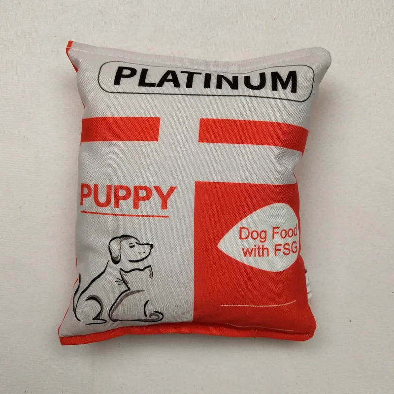 Funny Crisps Dog Toys Interaction Chew Molars Plush