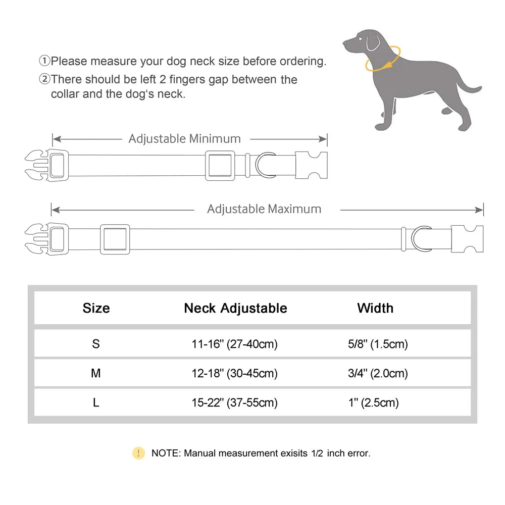 Personalized Adjustable Dog Collars