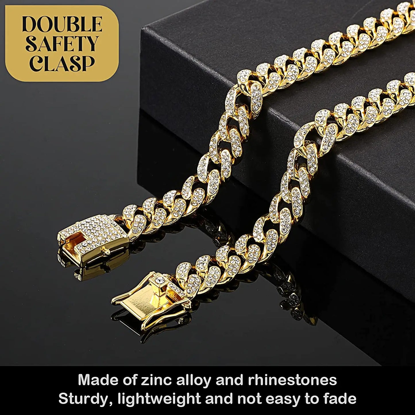 Gold Dog Chain Collar