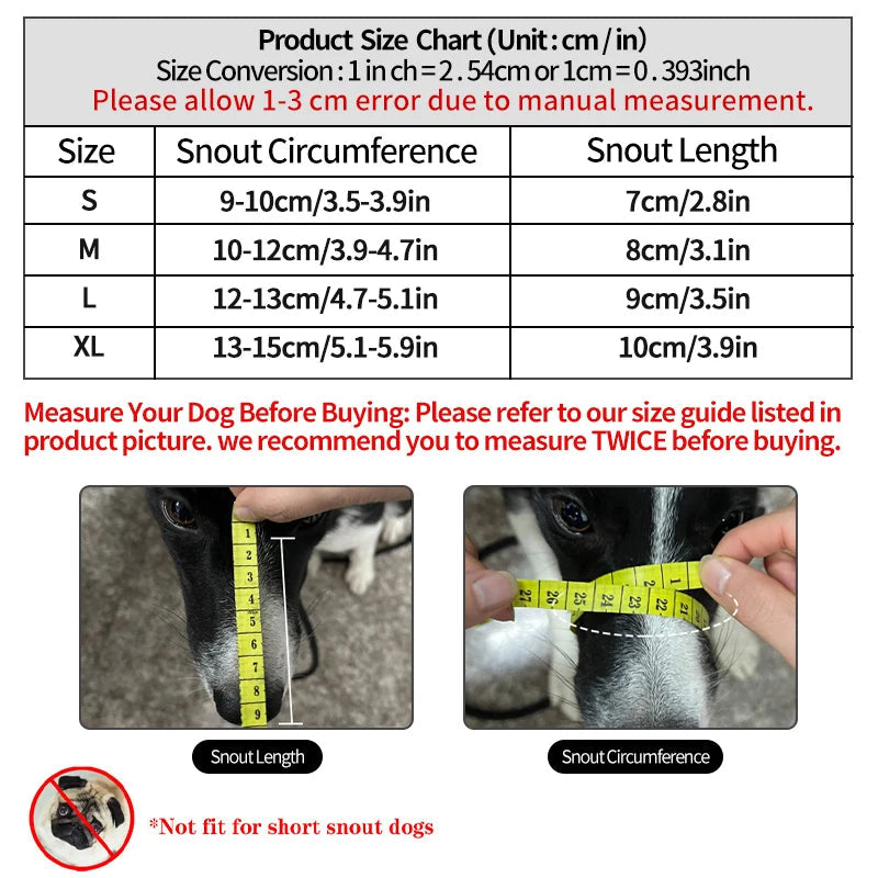 Small dog Muzzle