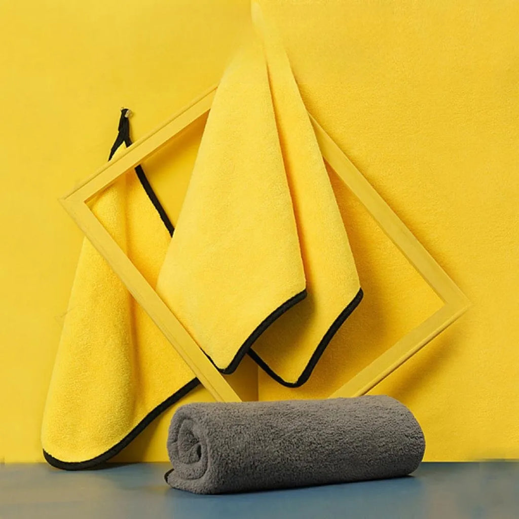 Microfiber Towel Dog in Yellow