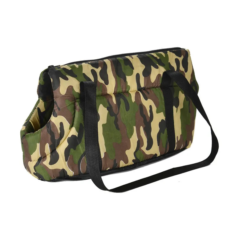 Small Dog Carry Bag in Green Without Fur