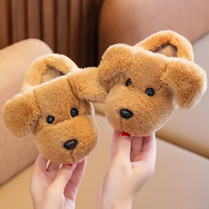 Brown Dog Slippers