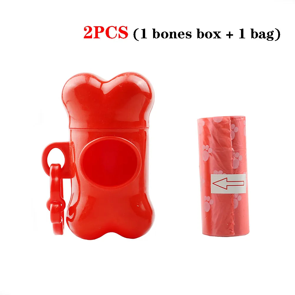Dog Poop Bags With Dispenser in 2pcs Red