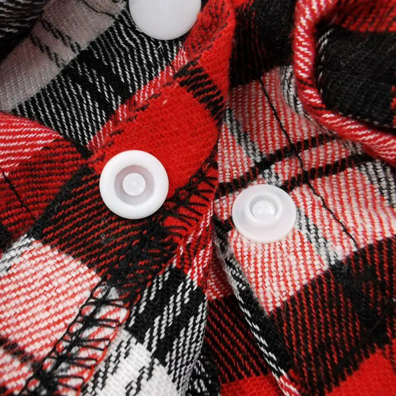 Dog Plaid Shirt
