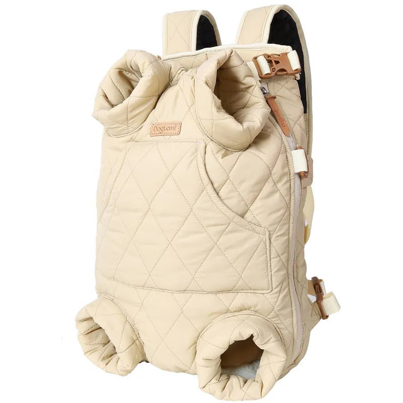 Dog Carrier Backpacks in Beige
