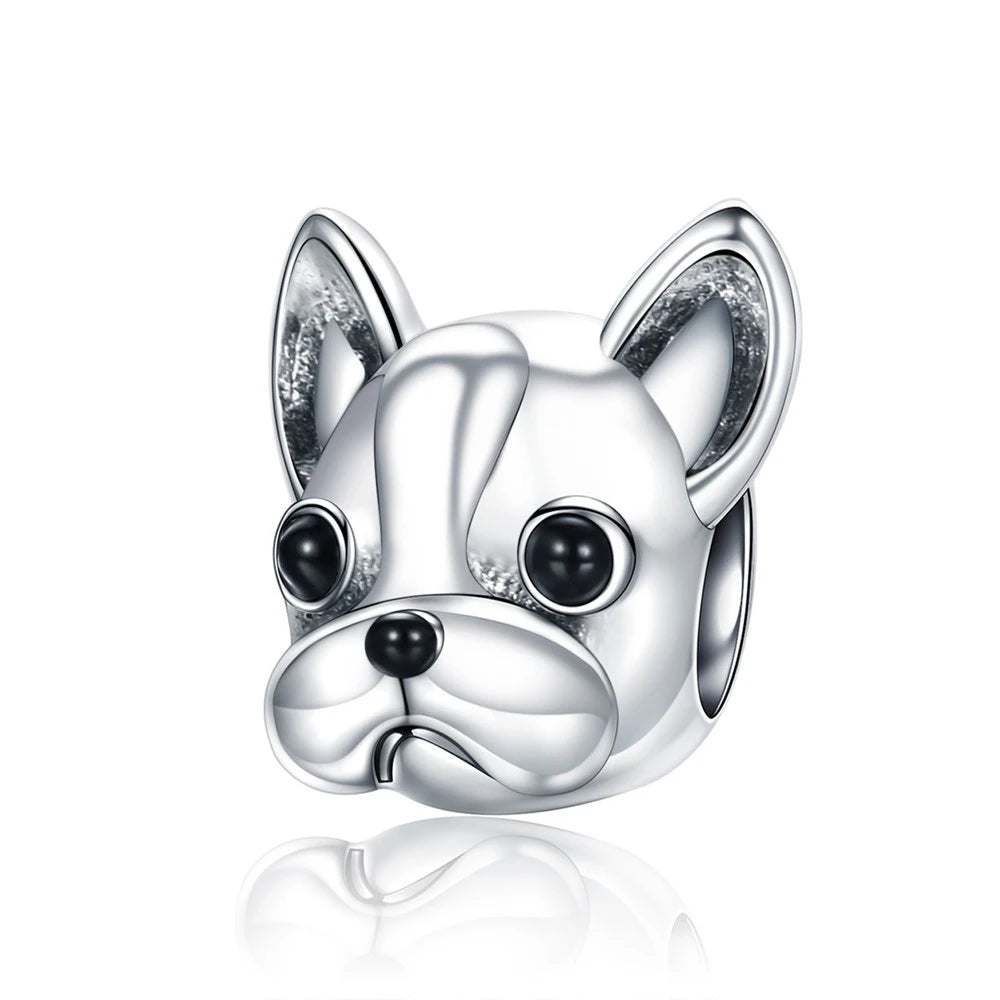French Bulldog Charm in Silver
