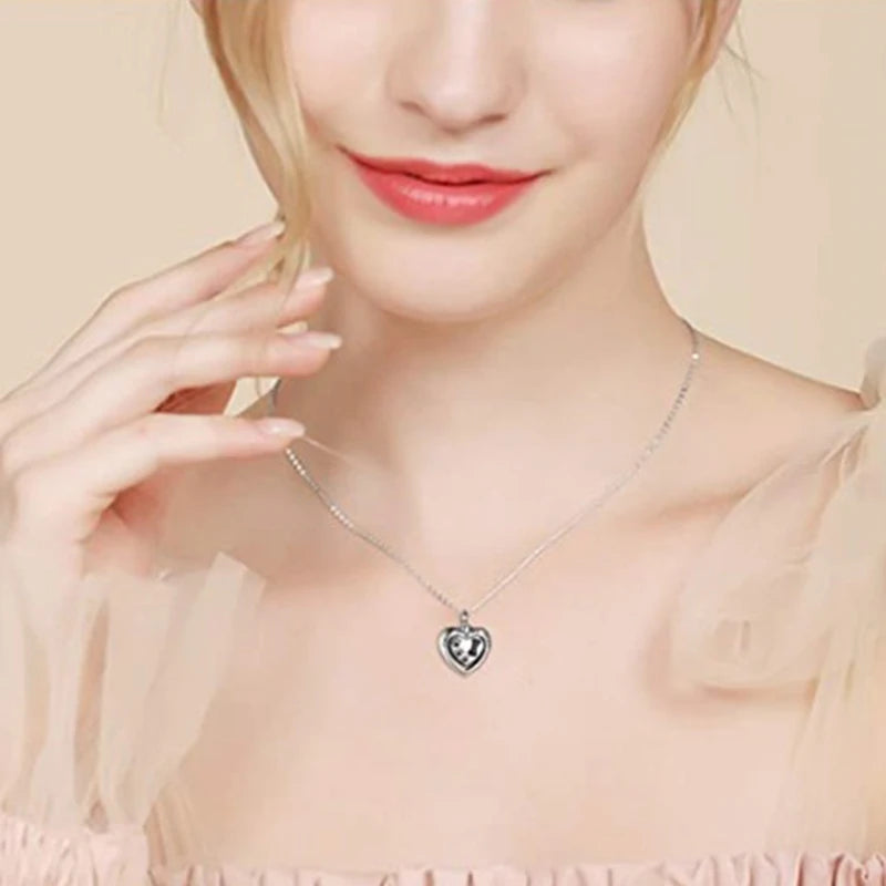 Heart Urn And Dog Paw Necklace