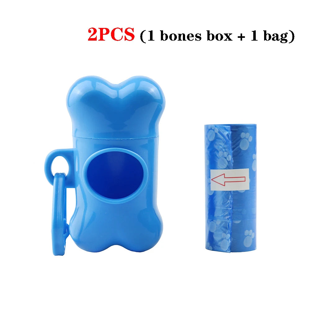 Dog Poop Bags With Dispenser in 2pcs Blue