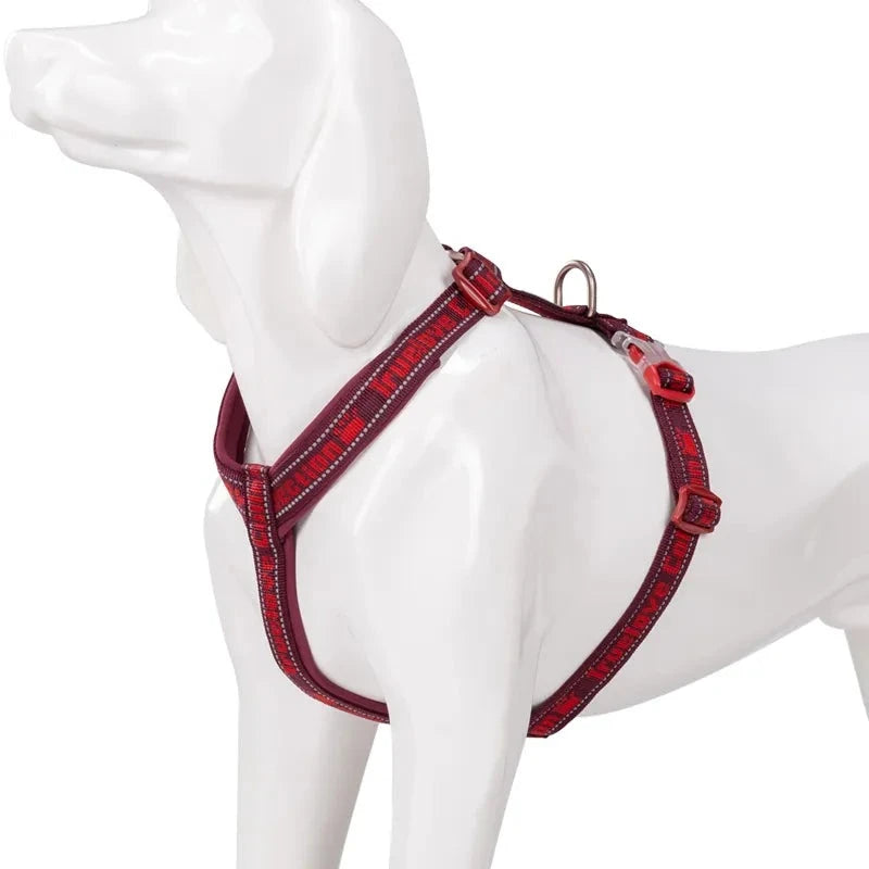 Easy Walk Harness For Dogs in Wine Red