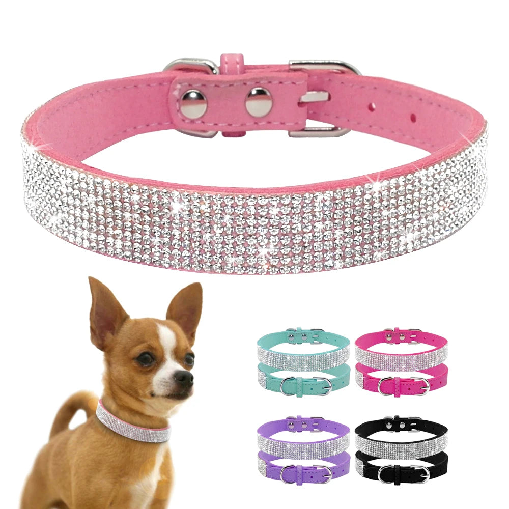 Crystal Glitter Dog Collar