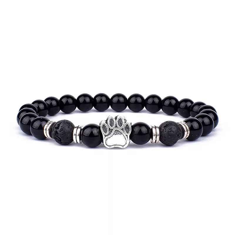 Dog Paw Bead Bracelet