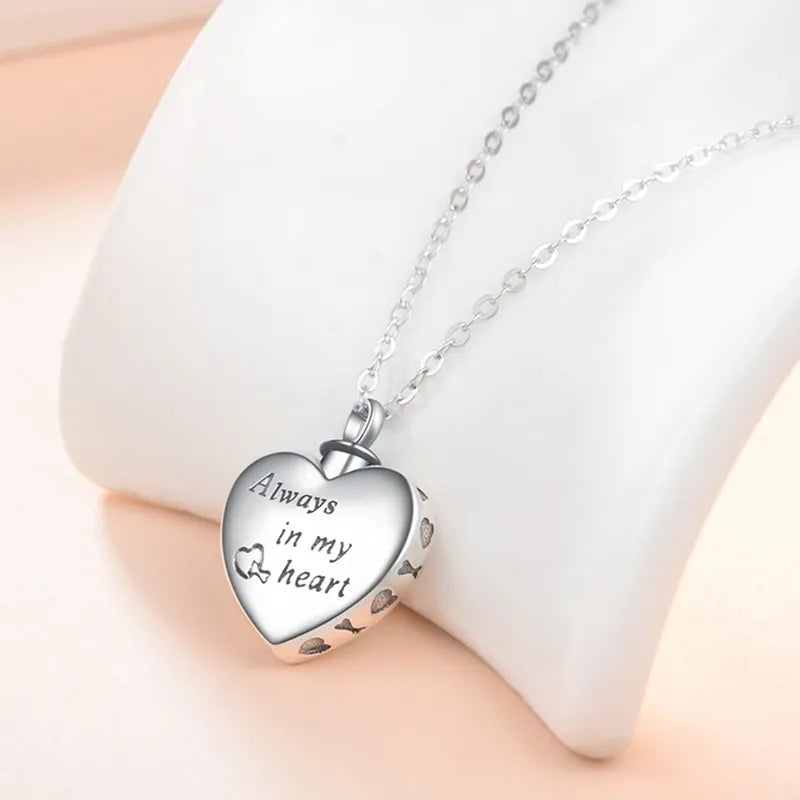 Heart Urn Dog Necklace