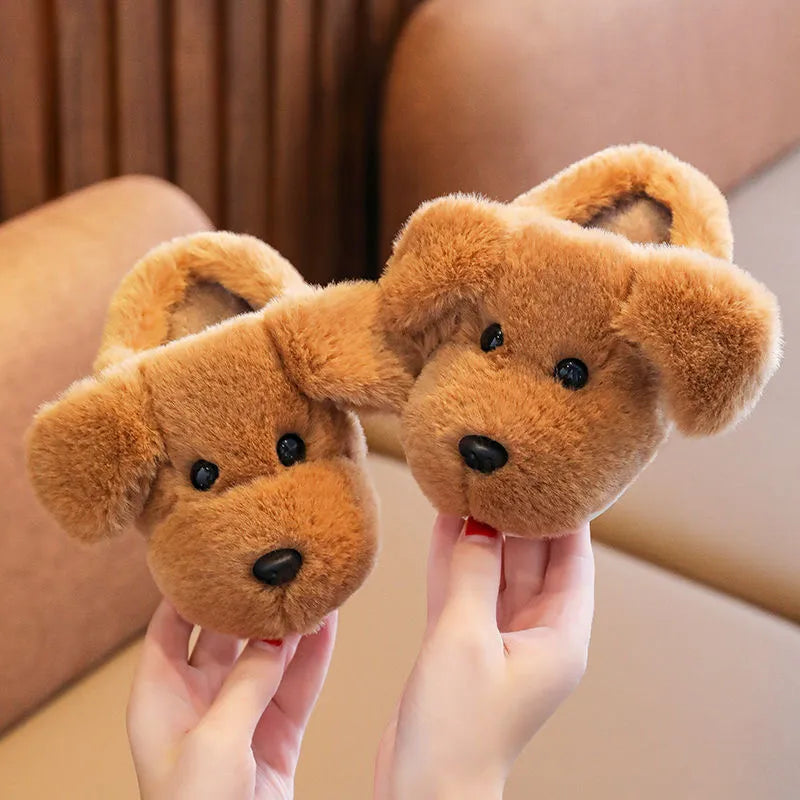 Brown Dog Slippers