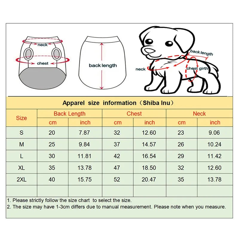 Dog Clothes Jacket