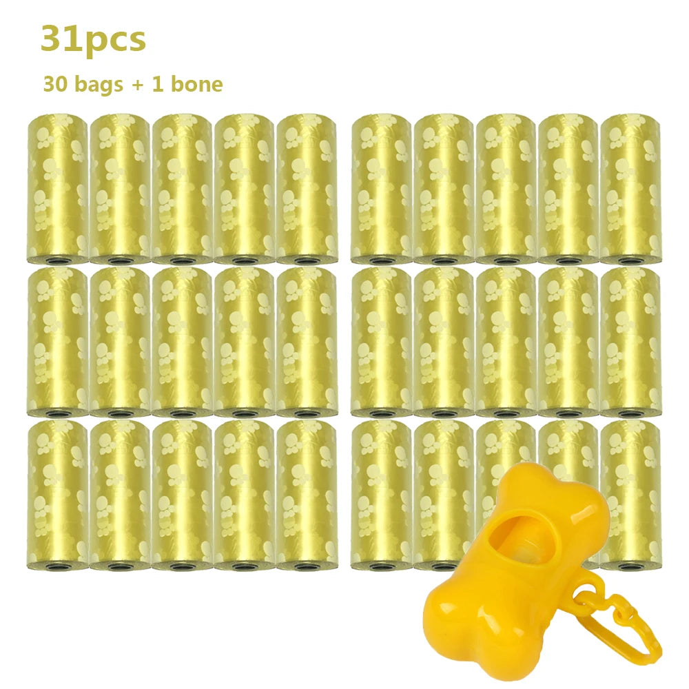 Poop Bags Dogs in Yellow