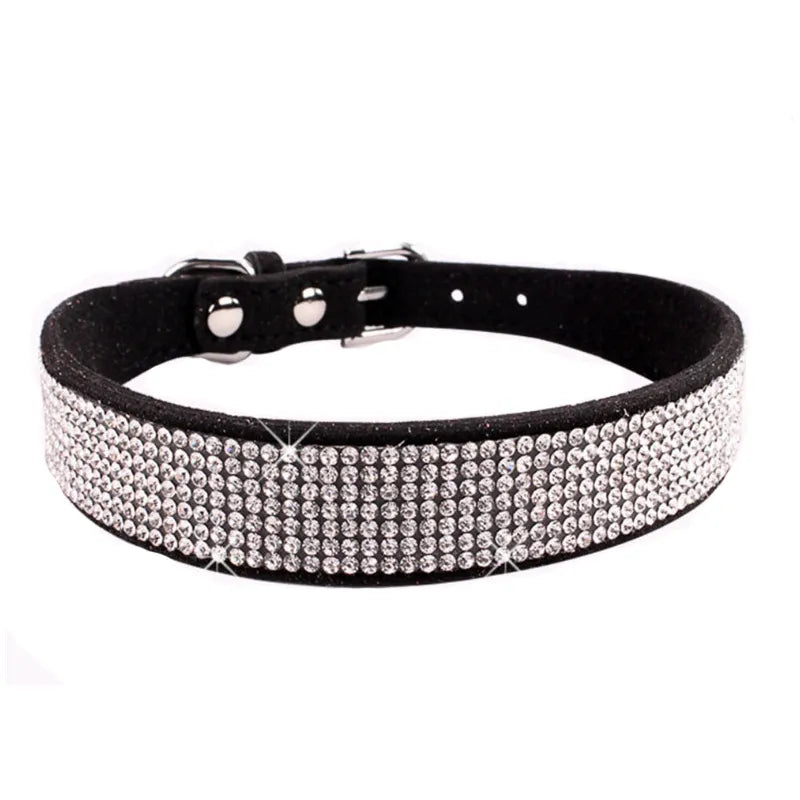 Glitter Dog Collar in Black