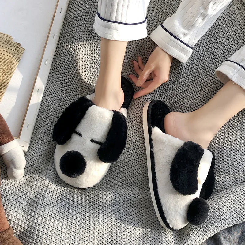 Black and White Dog Slippers, photo 3
