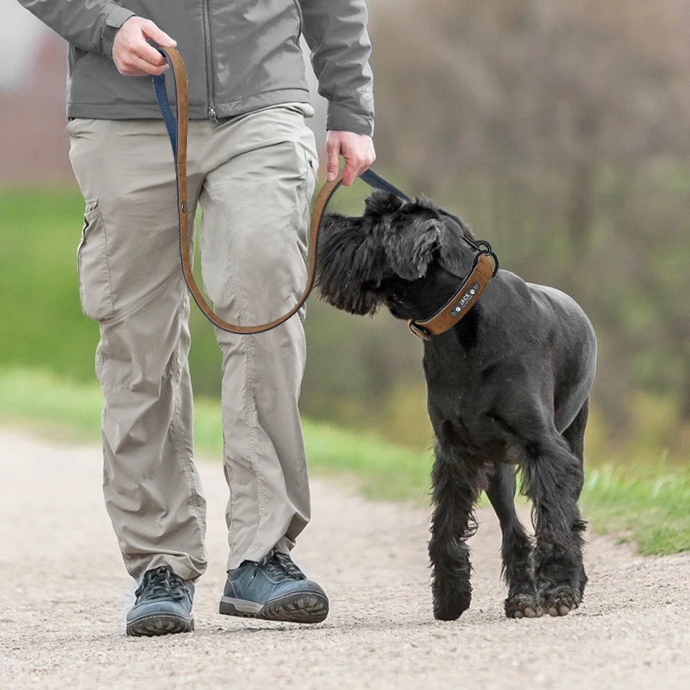 Leather Personalized Dog Collar