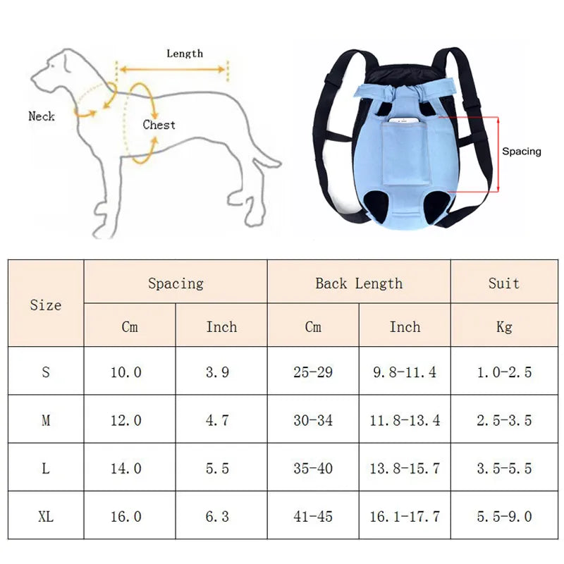 Front Backpack Dog Carrier