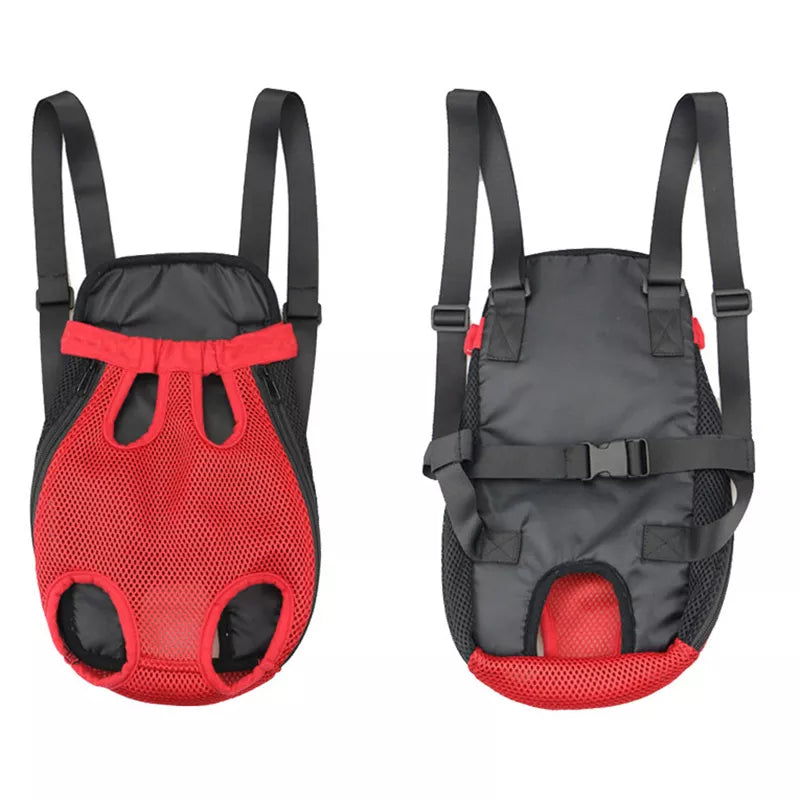 Front Backpack Dog Carrier in Red