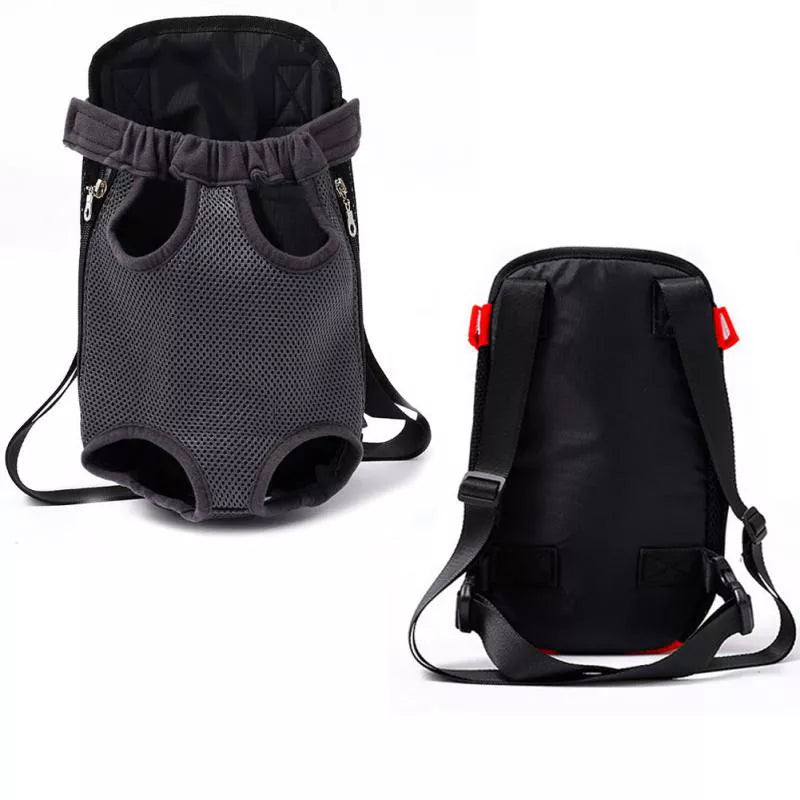 Front Backpack Dog Carrier in Black