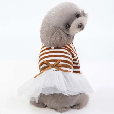 Cute Dog Dresses in Coffee