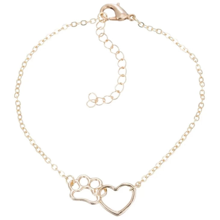 Dog Lover Bracelet in Gold