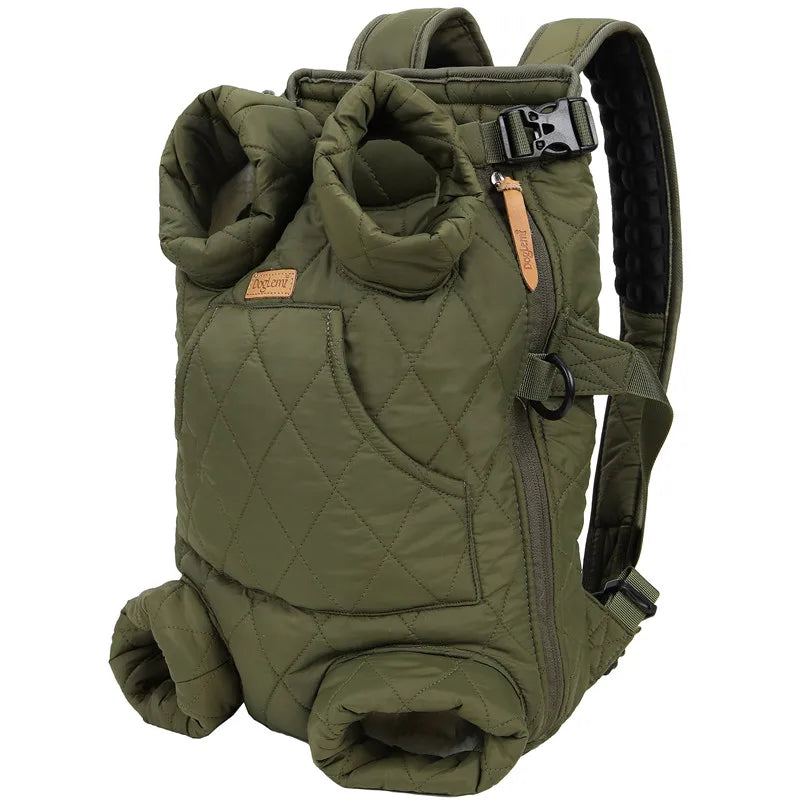Dog Carrier Backpacks in Green