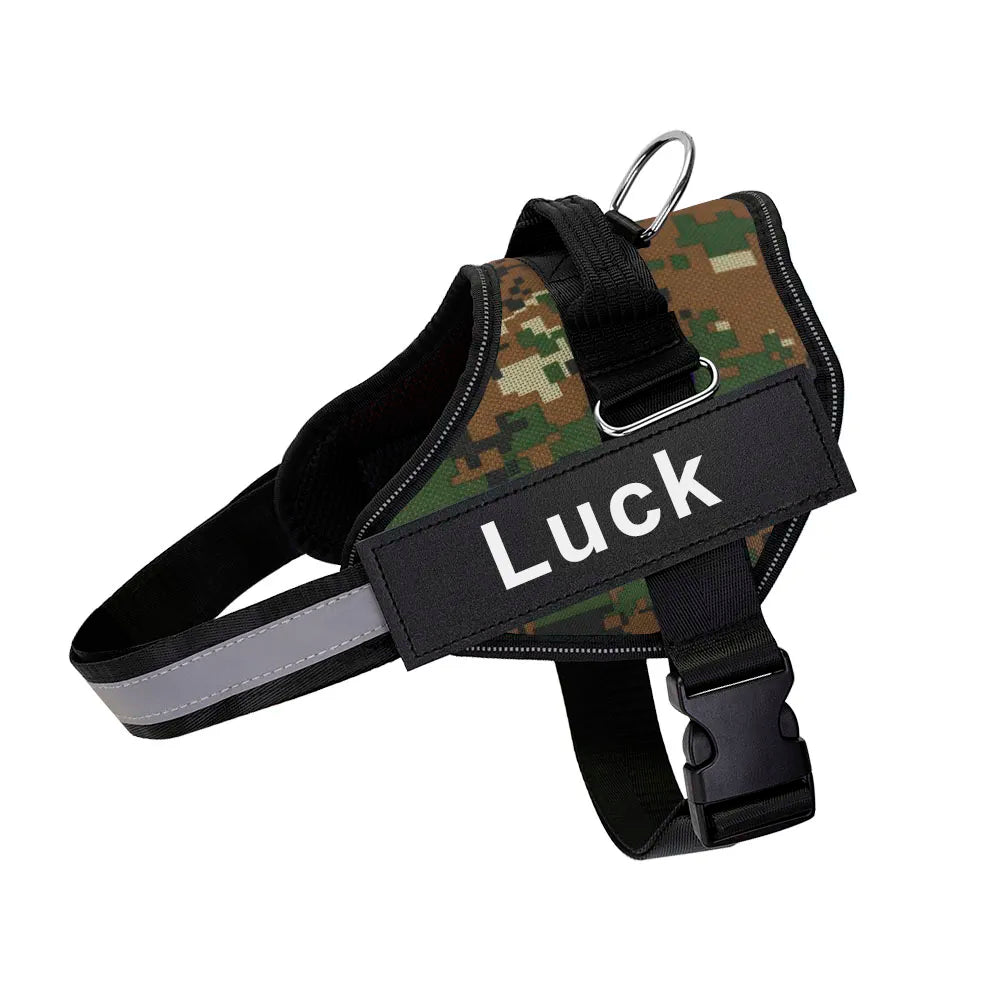 Heavy Duty Dog Harness in Camouflage