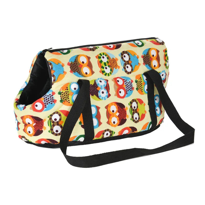 Small Dog Carry Bag in Owl Without Fur