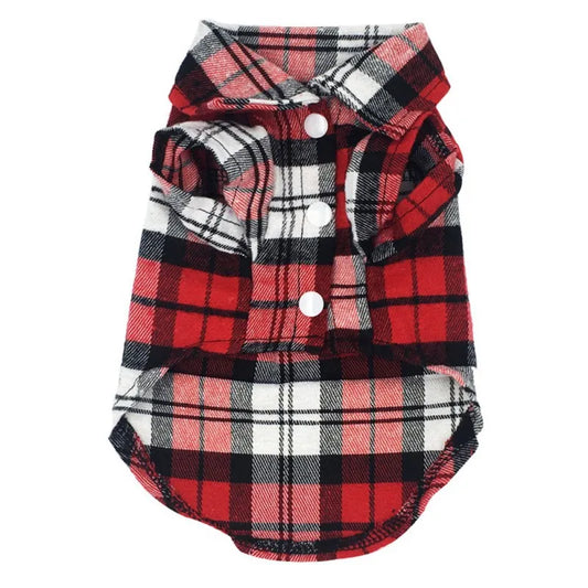 Dog Plaid Shirt