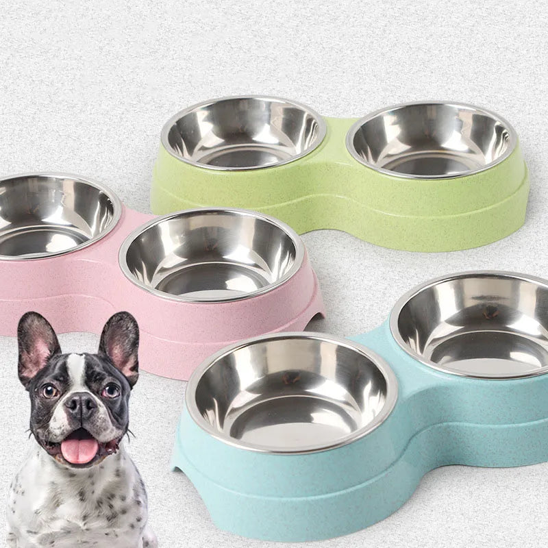 Double Stainless Dog Bowl For Small Dog