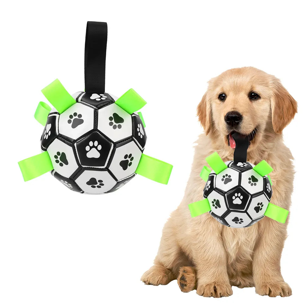 Dog Ball in White & Black