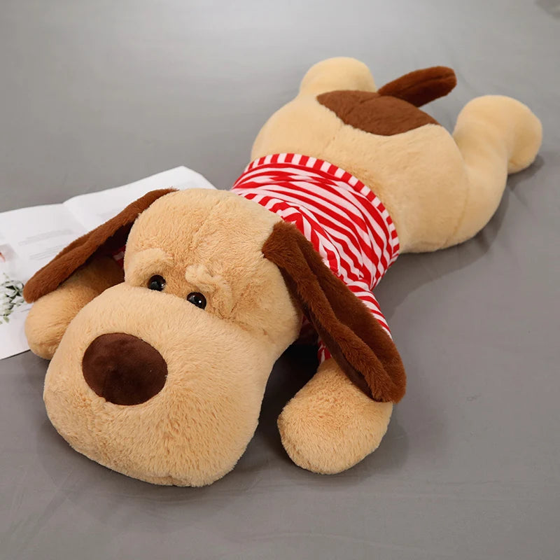 Giant Stuffed Dog in Red Cloth