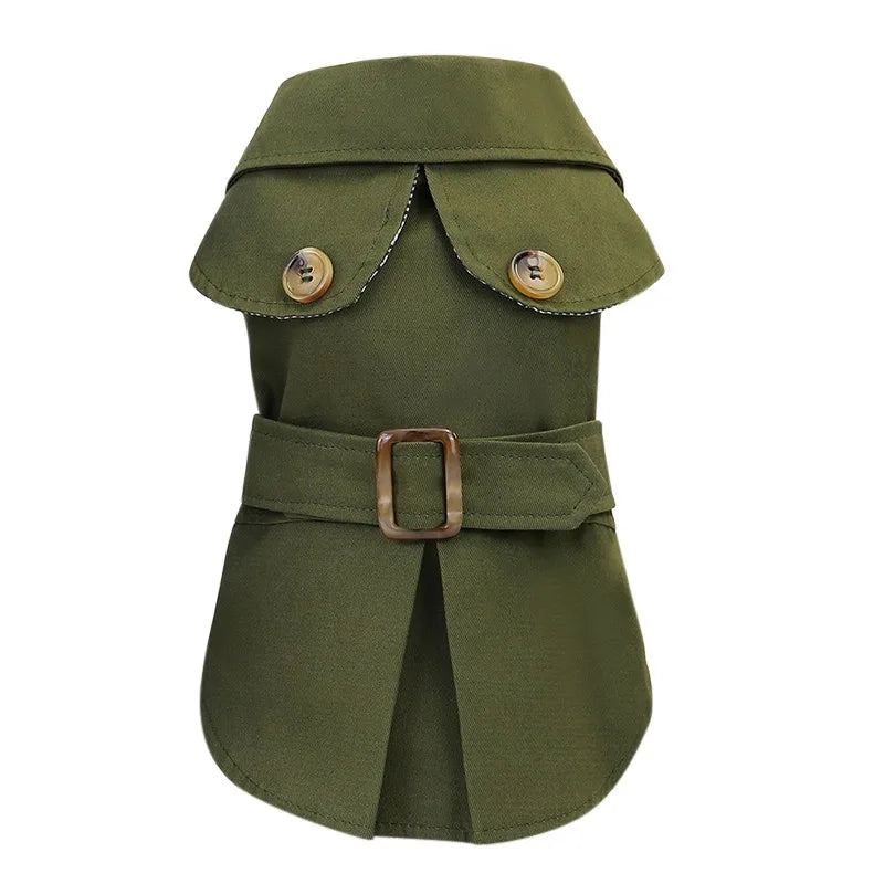 Dog Clothes Jacket in Green