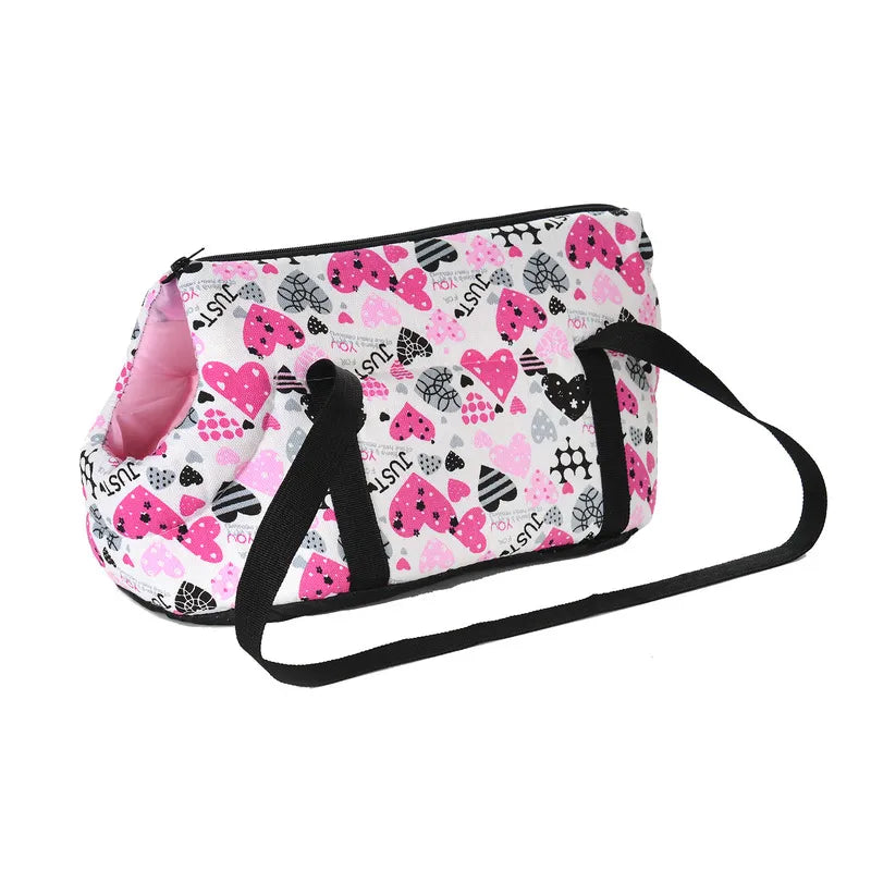 Small Dog Carry Bag in Heart Without Fur