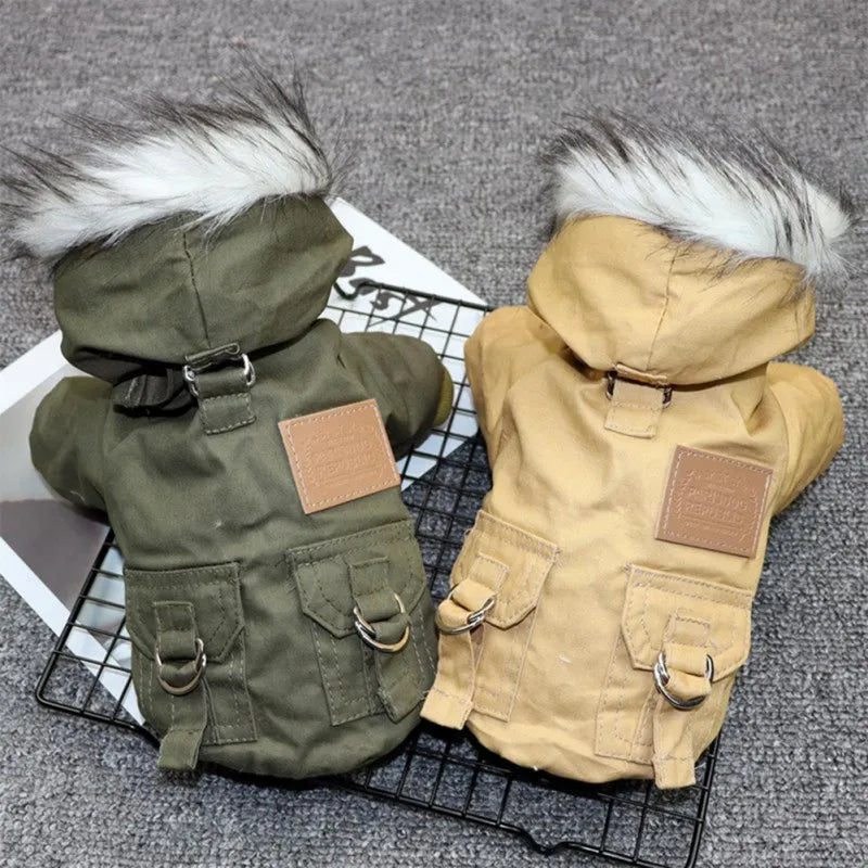 Color Options: Choose between stylish green and khaki to match your dog's personality.