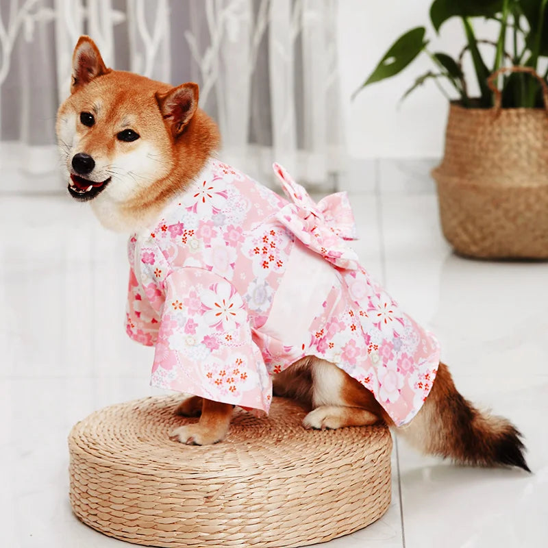 Dog Kimono in Pink